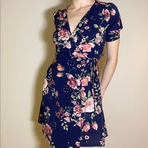 Floral Wrap Dress